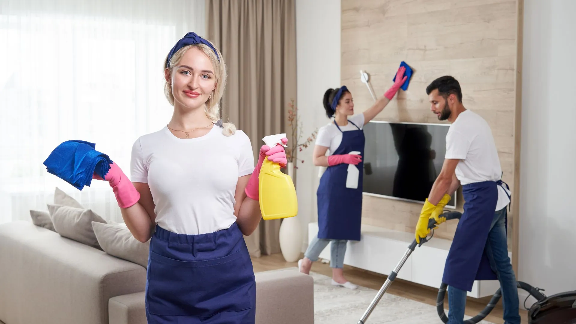 خدمات التنظيف الشامل - modern clean living room